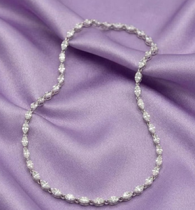 Luxury Moissanite Tennis <b>Necklace</b> Elegant Diamond Look Hip Hop Jewellery Iced Out Chain <b>Statement</b> Jewelry Gift - Product Image 4
