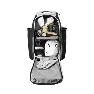 Polyester <b>Baseball</b> Backpack With Fence Hook Helmet Holder <b>Bat</b> Sleeves Shoe Compartment Large Capacity Sports Gear Bag - Product Image 6