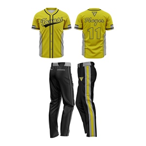 Maillots de baseball en polyester de haute qualité unisexe 100% Logo personnalisable Broderie & Impression Techniques Style Sets - Product Image 3