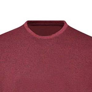 เสื้อยืดคอกลมผู้ชายสีเบอร์กันดี ผ้าฝ้ายหรูหรา 100% คุณภาพพรีเมียม แขนสั้น ระบายอากาศได้ดี ทรงเข้ารูป สวมใส่สบาย - Product Image 4