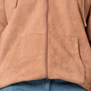 Womens Full <b>Zip</b> <b>Hooded</b> Fleece Jacket Soft Plush Hoodie Long Sleeve Casual Winter Outerwear with Kangaroo Pocket Drawstring Hood - Product Image 5