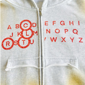 Sweat à capuche zippé surdimensionné vintage en coton épais 500 g/m² brodé et teint uni, personnalisé OEM - Product Image 2