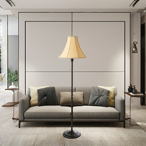 Lampe sur pied LED moderne en métal avec abat-jour coloré, design minimaliste, installation facile pour usage professionnel – Offre Spéciale - Product Image 3