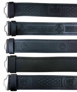 Kilt Tab Woven Scottish Customized Color Size Casual Wholesale Adjustable <b>Braided</b> Leather & Metal Belt Men's Highland - Product Image 5