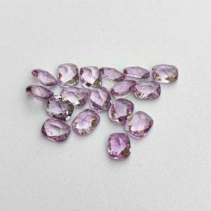 Venta al por mayor personalizado 7x9mm cojín Checker corte Real Rosa amatista joyería de alta calidad piedras preciosas naturales precio de fábrica - Product Image 1
