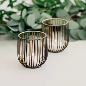 ที่วางเทียนทองเหลืองลายใบแปะก๊วยสำหรับตกแต่งบ้าน - Product Image 6