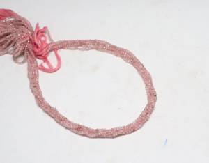 Perles de quartz fraise naturel micro-facettées en forme de rondelle 2-2,5 mm, perles de pierres précieuses de quartz fraise pour la fabrication de bijoux par un grossiste - Product Image 3