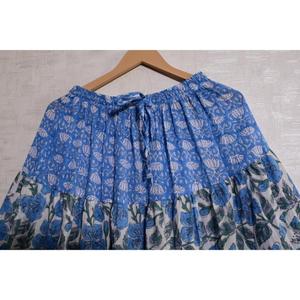 Falda Larga de Algodón Hecha a Mano con Parches, Estilo Bohemio, Maxi, India, Vintage, Estilo Gitano para Mujer - Product Image 6