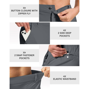 Pantalons de golf pour hommes de haute qualité, décontractés, respirants, écologiques, légers, couleur unie, extensibles, couleurs personnalisées, OEM - Product Image 4