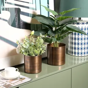 Handmade <b>Unique</b> Coastal Eco-Friendly Iron Planter for Home Decoration Stylish Indoor Tabletop Flower <b>Vase</b> - Product Image 3