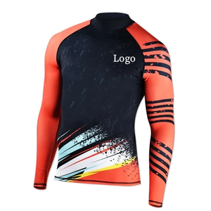 Maillot de bain homme en polyester et élasthanne 220g, anti-bactérien, respirant, UPF50, manches longues, personnalisé, OEM, vente en gros - Product Image 5