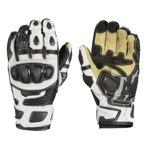 Gants de moto en cuir personnalisés, compatibles écran tactile, doigts entiers, hiver, homme, protection des articulations rigides, unisexe, OEM, course moto, imperméables - Product Image 1