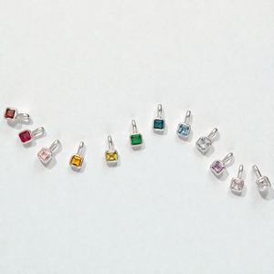 Pendentif en argent sterling 925 avec saphir et quartz taille carrée, serti clos, fait main, pierre semi-précieuse, bijoux fins pour femme - Product Image 3