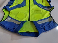 Chalecos de Seguridad Reflectantes de Alta Visibilidad Naranja, de Malla de Poliéster, Unisex, para Construcción, con Múltiples Bolsillos, Ropa de Trabajo Nueva de Alta Calidad