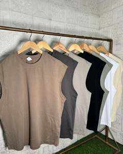 Top Quality Custom <b>Tshirts</b> for <b>Men</b> Casual Style Summer Soft <b>Sleeveless</b> <b>Men's</b> T Shirt Washed Active-wear Vests Oversized T-shirt - Product Image 6