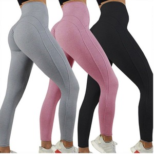 Collants de sport et de yoga pour femmes, confortables, coupe ajustée, toutes tailles, vente en gros, personnalisables, sexy, sans couture, taille haute, grandes tailles, en promotion - Product Image 1