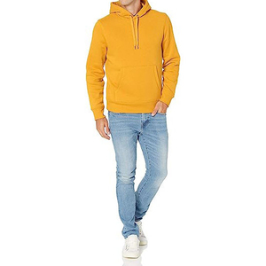 Sweat-shirt à capuche pour homme en polaire, mélange polyester/coton, séchage rapide, respirant, vêtements décontractés d'hiver, tissu personnalisable - Product Image 3