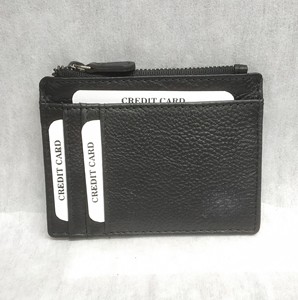 Tarjetero de Cuero Plateado Brillante con Diseño de Vaca, Delgado, con Protección RFID, para Billetes y Monedas, Fabricante al por Mayor en India - Product Image 4