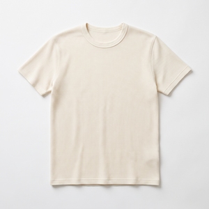 เสื้อยืดผู้ชายผ้าวาฟเฟิลถักทรงปกติ น้ำหนัก 230 กรัม โพลีเอสเตอร์ 100% เนื้อนุ่ม แขนสั้น คอกลม สไตล์ลำลอง สตรีทแวร์ ลายพิมพ์ โลโก้สั่งทำได้ - Product Image 2