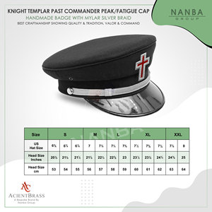 หมวกทหารพรานอัศวินเมสันคุณภาพสูง ประดับตราเงินทำมือ - Product Image 3