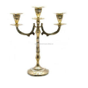 Portavelas cónico de aluminio 3 con portavelas cónico de metal con acabado dorado para decoración de iluminación del hogar - Product Image 5