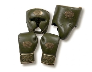 Training <b>Boxing</b> Gloves and Protective Head Guard <b>Set</b> for Adults Suitable for <b>Sparring</b> Practice Fitness Workouts and Gym Use - Product Image 1