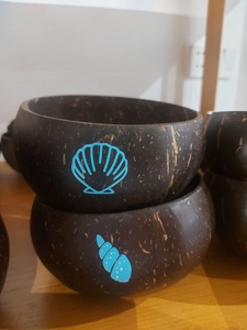 High Quality Vietnam Set Sustainable <b>Coconut</b> <b>Bowl</b> and Spoon with Pouch Country-Style Design Eco Friendly <b>Bowls</b> - Product Image 2
