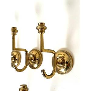 Rustic Brass <b>Wall</b> Hooks Handmade Decorative Hanger For Entryway Bedroom Bathroom Towels Bags Keys Storage Organization Solutions - Product Image 1