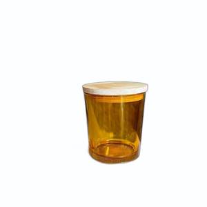 Bougie chauffe-plat en verre conique marron ambré Oceans Gaze, style classique, décorative pour intérieur, sans flamme, parfumée, Noël - Product Image 4