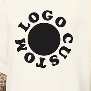 High Quality Xeltech Men's Luxury 100% Cotton Chinese Style Solid Heavyweight Oversized Short Sleeve T-Shirt O-Neck Collar - Product Image 6