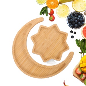 ถาดเสิร์ฟไม้รูปดวงจันทร์และดาวสำหรับโรงแรมบ้านโบราณสีทอง - Product Image 1