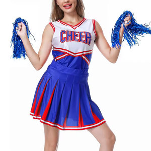 Prix OEM personnalisé, style moderne, haute durabilité, tissu 100% polyester imprimé par transfert thermique, pour femmes adultes, cheerleading - Product Image 1