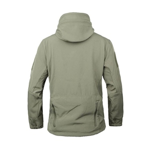 Veste Softshell en toile, confortable pour l'automne, avec logo personnalisé sur le devant, nouvelle veste d'hiver respirante, coupe-vent et écologique - Product Image 6