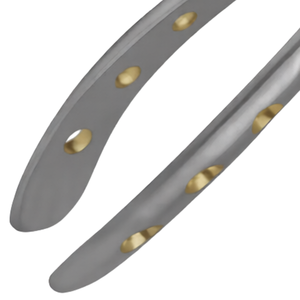 Forceps manuels d'extraction dentaire # Poignée ergonomique en acier inoxydable doré avec incrustations de diamants F1 pour extraction dentaire chirurgicale - Product Image 5