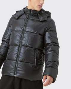 Best Quality <b>Men's</b> Waterproof Windproof Stand Collar <b>Long</b> Zipper Closure Puffer <b>Jacket</b> Front Custom Printed Winter Casual Wear - Product Image 6