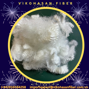 VIKOHASAN Fibra 15D HS Holow Siliconizada Blanca Reciclada Fiberfix para relleno de juguetes, almohadas, edredones, mantas, cojines, sofás y muebles - Product Image 2