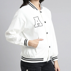 Cheap Rate Women Varsity Jacket Hot Selling Anti Wrinkle Breathable Top Trending Women Varsity Jacket with Light Weight - Product Image 5