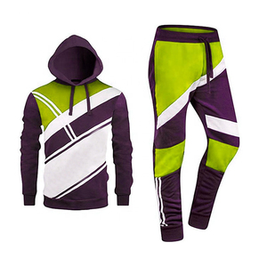 Sudadera de Forro Polar con Paneles Blancos de Invierno, de Poliéster/Algodón, con Diseño Desgastado y Logo Frontal, para Hombre, Chándal Deportivo para Entrenamiento Universitario - Product Image 3