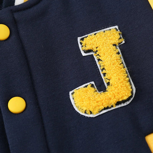 Chaqueta de Béisbol para Niños, Nueva Colección, Mangas en Contraste, Chaqueta Varsity Juvenil Ligera, Chaqueta Bomber Infantil para Primavera - Product Image 5