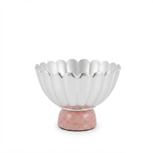 Bol à chocolat et à bonbons en métal argenté moderne et élégant pour fournitures hôtelières, taille personnalisable, vaisselle pour décoration de fête de luxe - Product Image 3