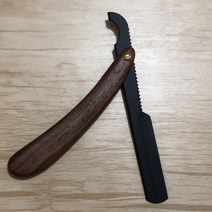 Custom Disposable Paper Coated Turkish Barber <b>Razor</b> with Wood & ABS Plastic Handles <b>Single</b> <b>Blade</b>-Customizable Design & Packing - Product Image 1