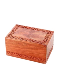 Urnes en bois pour animaux de compagnie extra petites pour cendres d'animaux de compagnie Urnes de crémation en cube moderne Mémorial en bois massif pour les êtres chers - Product Image 1