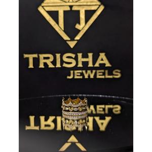 Bague en diamant Moissanite VVS pour homme, argent sterling 925, bijoux Hip Hop, testée au testeur de diamants par Trisha Jewels - Product Image 1
