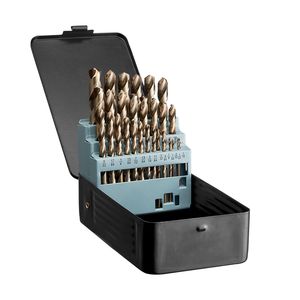 Set di 29 punte da trapano in cobalto M35 in acciaio super rapido, punte multiuso per metallo e acciaio inossidabile con custodia. - Product Image 1