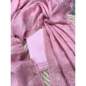 Sari de mariage de créateur avec broderie de sequins et de fils - Product Image 5