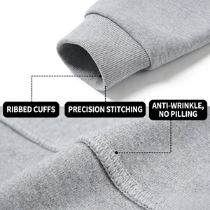 Sudadera con Capucha para Hombre, 100% Algodón, Corte Holgado, Color Liso, Logotipo Bordado, Sudadera con Capucha Lisa, Estilo Casual Urbano para Otoño - Product Image 4