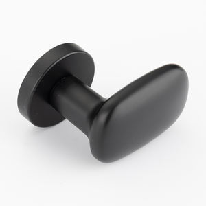 Pomo de Puerta Ovalado de Alta Resistencia, Aleación de Zinc, Diseño Compacto, Redondo, Herraje Interior para Dormitorio, Baño, Oficina, Hotel, Pasillo - Product Image 6