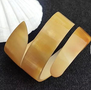 Handcrafted Natural Animal Buffalo Horn Bangles with Smooth Polish Eco-Friendly Nautical & Europe Style Home Decoration - Product Image 3