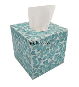 Elegante Caja de Pañuelos con Incrustaciones de Hueso Ecológica, Diseño Personalizado Hecho a Mano, Portapañuelos Decorativo para el Hogar, Tradebyd - Product Image 5