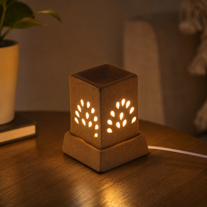 Factory Price Electric Air Aroma <b>Diffuser</b> <b>Ceramic</b> Handcrafted Essential Oil Burner | Tabletop Aromatherapy Home Spa Decor Lamp - Product Image 2